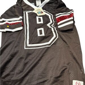 Women’s Victoria Secret Chicago Bears Mesh Black Sports Jersey Sz XS